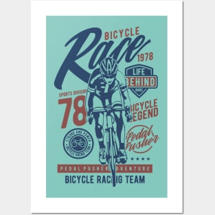 Bicycle Cycle Racing Vintage Design Posters and Art